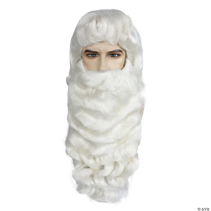 Supreme Santa Wig And Beard Combo – Realistic Holiday Costume Set 1
