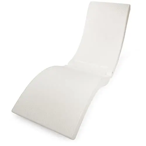 Swimways Terra Sol Sonoma 2-In-1 Pool Float & Outdoor Lounge Chair – All-Weather White Chaise For Patios And Beaches 1