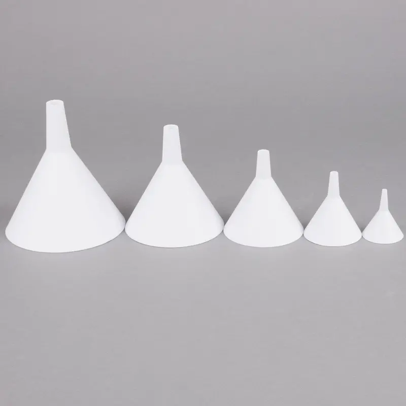 Tablecraft 5-Piece White Plastic Funnel Set – Kitchen & Commercial Use (Model: Tabl-5) 1