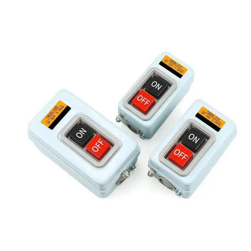 Three-Phase Motor Control Push Button – Ac220V/380V Start/Stop Switch (Bs211B, Bs216B, Bs230B) For 3.7Kw Applications 1