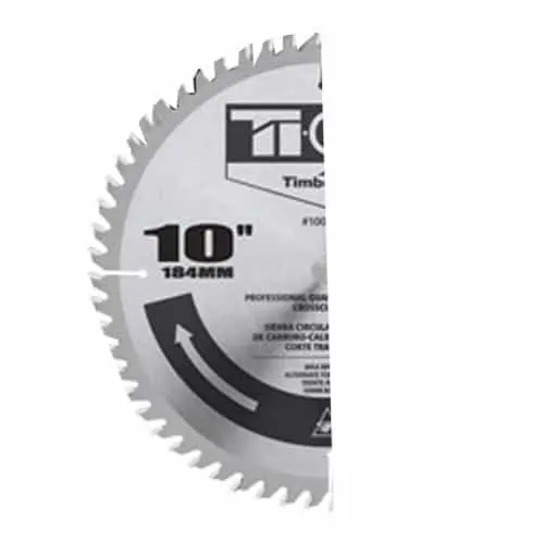 Timberline Ti-Cut 10" × 30T Atb Saw Blade – 5/8" Arbor, Titanium-Coated 1