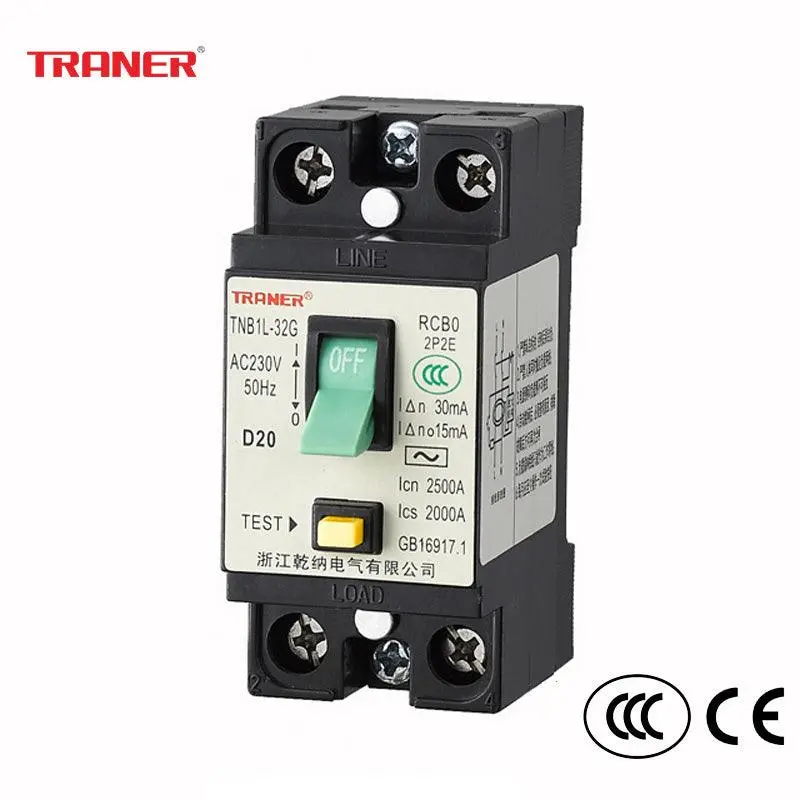 Tnb1L-32G Rcbo For Electric Showers – Built-In Water Heater Protection, 2-Pole Elcb, 10-Piece Lot 1