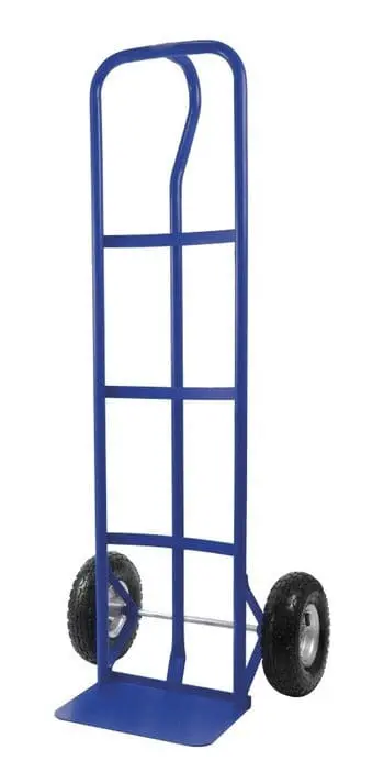 Toolcraft Vertical-Loop Industrial Hand Truck – 300 Kg Capacity Pneumatic Wheelbarrow For Warehousing & Moving 1