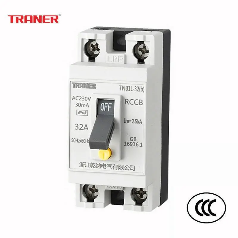 Traner Tnb1L-32 Mcb – 1-Pole + Neutral, 16A/25A/32A, Type B, Compact Housing For Space-Constrained Panels 1