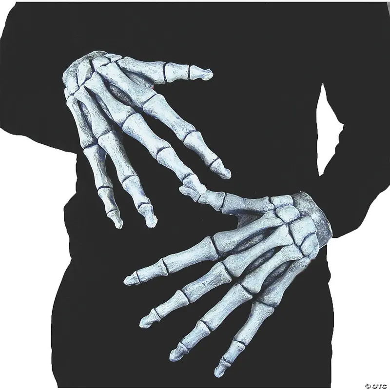 Translucent Ghostly Latex Bone Hands 1