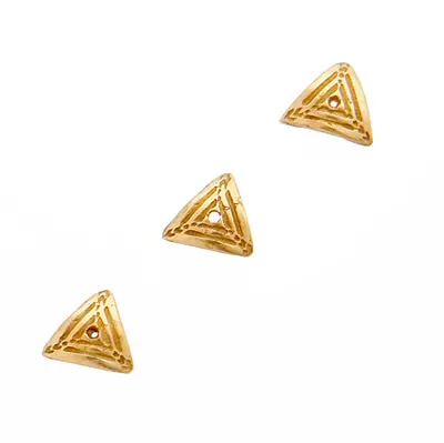 Triangular Bronze Bead Cap – 6 Mm 1