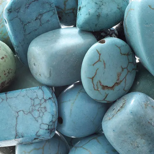Turquoise-Dyed Magnesite Beads – 100G Affordable Alternative Pack 1