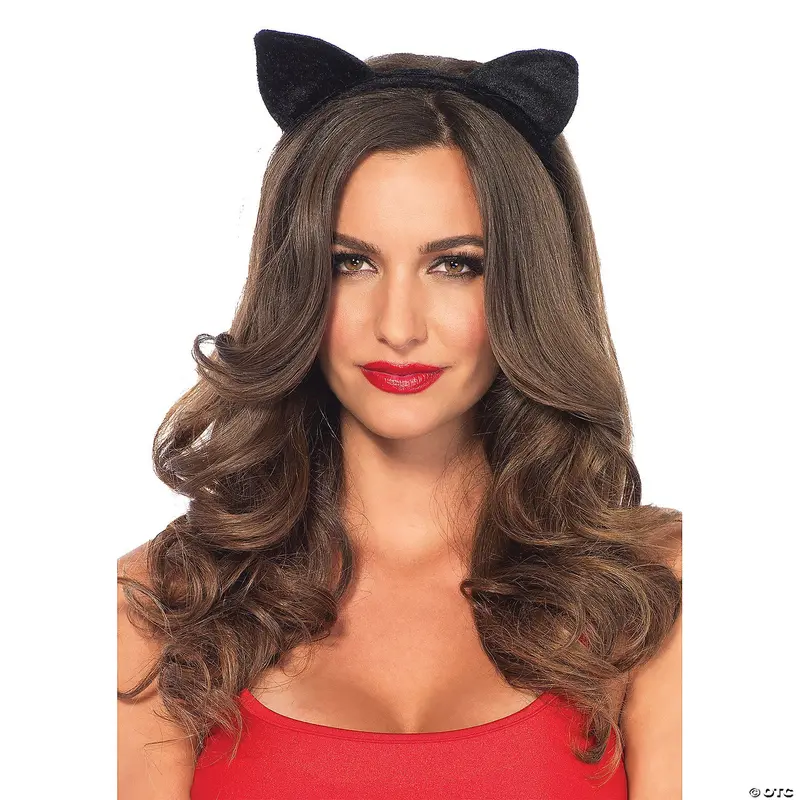 Velvet Cat Ears Headband – Soft Feline-Themed Hair Accessory 1