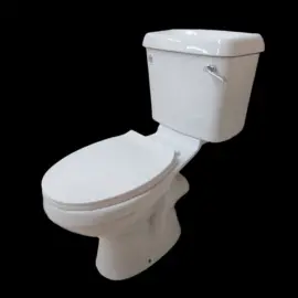 Victory Chia144 All-In-One White Toilet Suite With Seat, Lever, And P-Trap 1