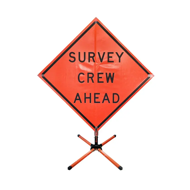 Vinyl Survey Safety Sign – ‘Survey Crew Ahead’ Warning Banner 1