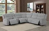 Wagner Light Grey 6-Piece Power^2 Modular Sectional – Expandable Layouts, Synchronized Recline, Sku 609510Pp 1