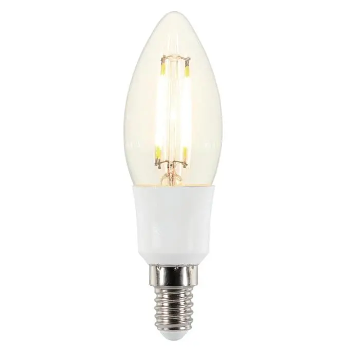 Westinghouse C35 Filament Led Bulbs – E12 Base, Warm White, 40W Equivalent (38902) 1