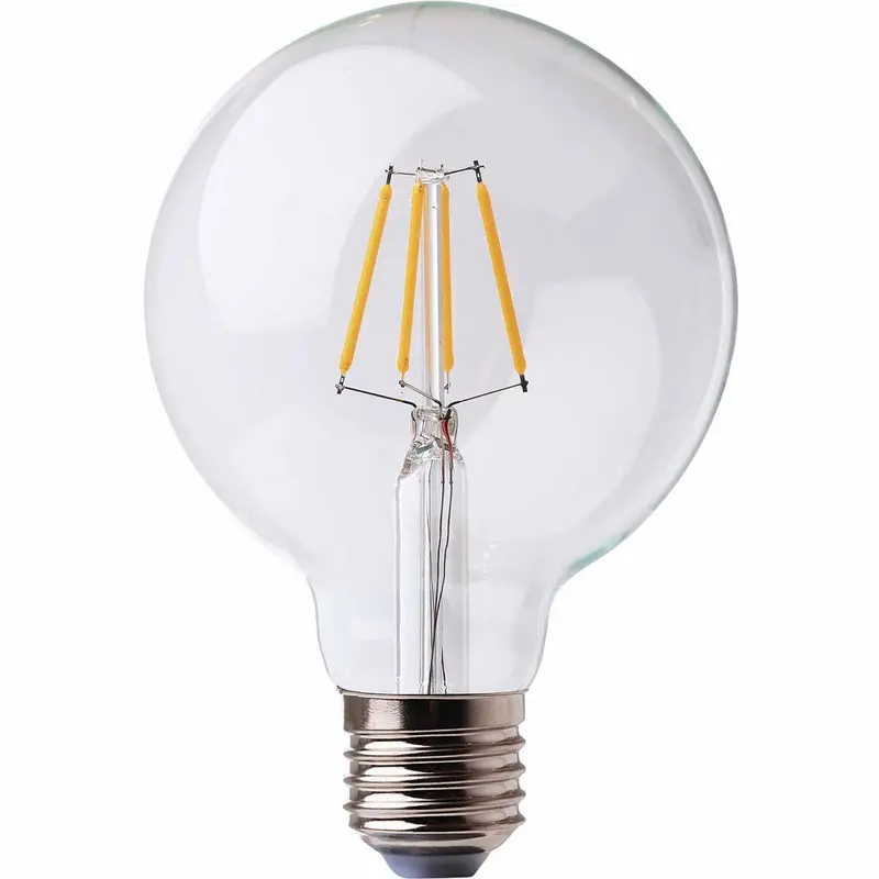 Westinghouse G95 Filament Led Bulbs – E27 Base, Warm White, 40W Equivalent (38906) 1