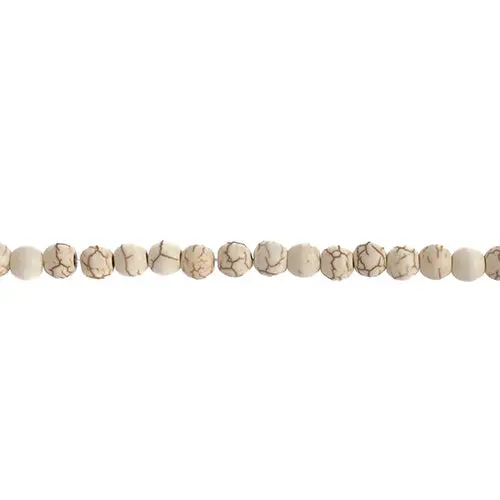 White Magnesite & Reconstructed Turquoise Round Beads – Earth'S Jewels Natural Gem Mix 1