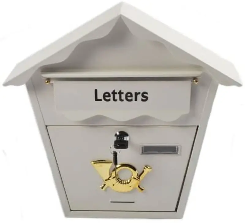 White Wall-Mounted Secure Drop Box For Keys, Cash, And Documents – Wyl017 1
