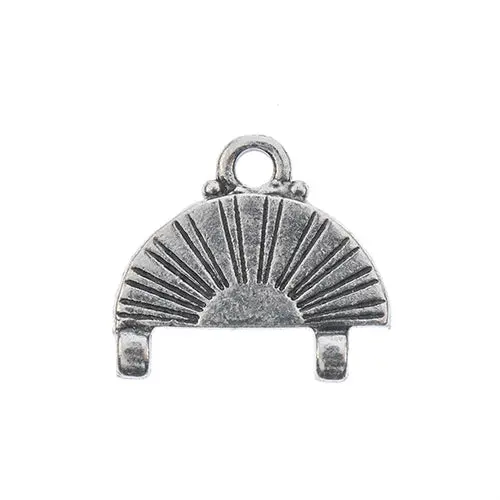 Wickes Additional Set: Antique Pewter 8/0 Even-Count Peyote Stitch Ends (2 Pcs) 1