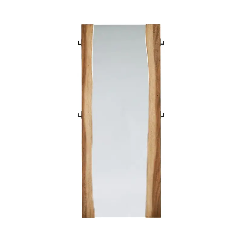 Winslow Smokey Walnut & Coffee Bean Standing Mirror – Elegant Full-Length Floor Mirror 1