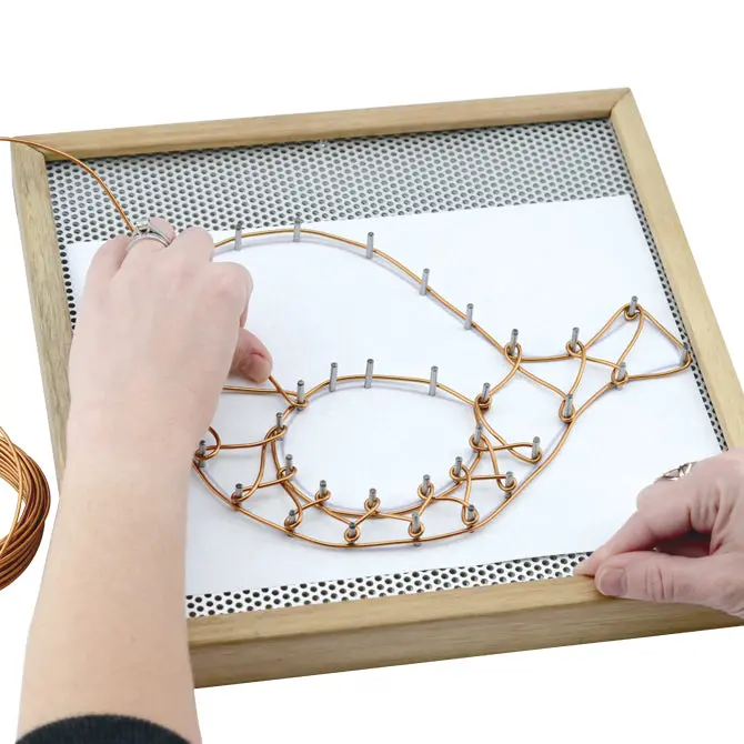Wire Wizard Large 12-Inch Square Beading Jig 1