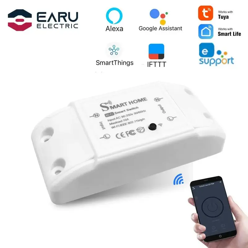 Wireless Wifi Light Switch & Circuit Breaker Controller – Smart Home Compatible 1