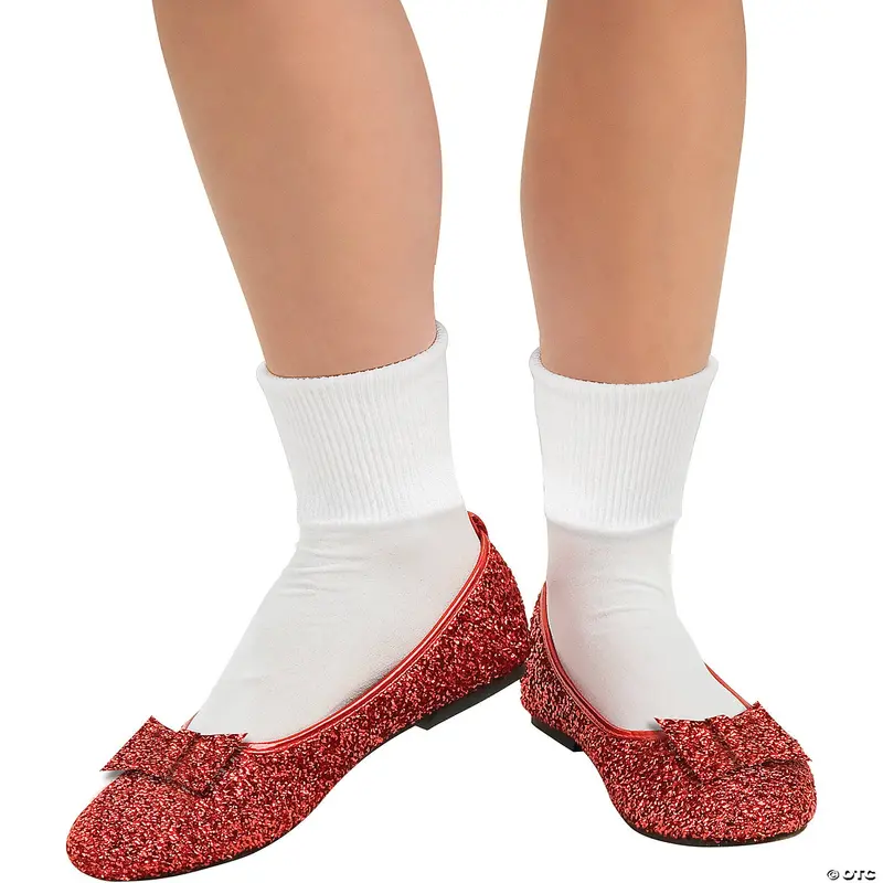 Women'S Wizard Of Oz Dorothy Red Sequin Shoes – Size 9–10 1