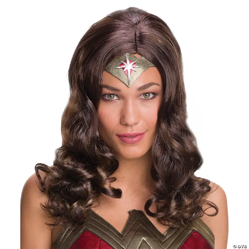 Women’S Wonder Woman Wig – Superman Vs Batman Theme 1