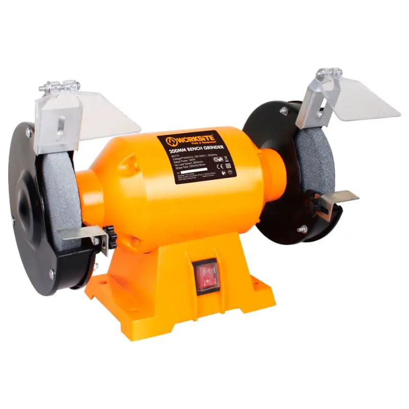 Worksite 8-Inch (200Mm) Bench Grinder – 200W, 110V, Dual-Wheel Setup For Precision Grinding 1