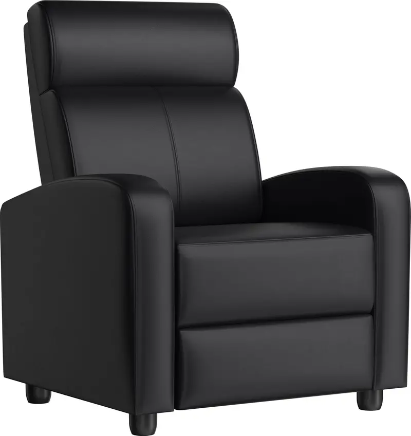Yaheetech Pu Leather Recliner Sofa – Push-Back Design With High-Density Foam, Lumbar Support & Home Theater Comfort 1