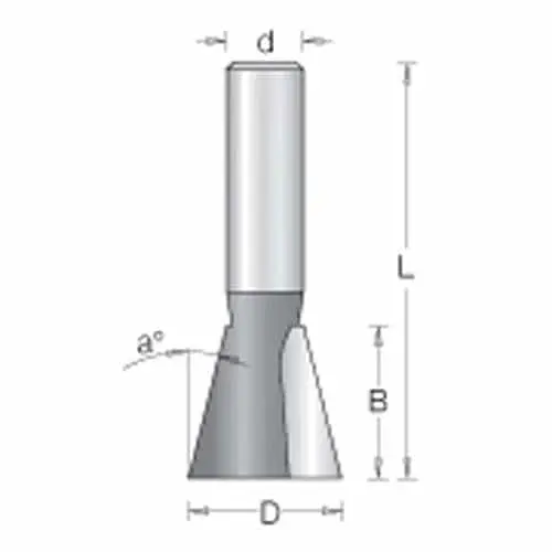 Amana Tool 45826 3/8-Inch Diameter Dovetail Router Bit With 1/4-Inch Shank 1