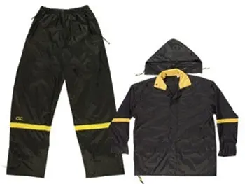 Clc Black Nylon 3-Piece Work Suit – Medium Size Professional Coverall Set 1