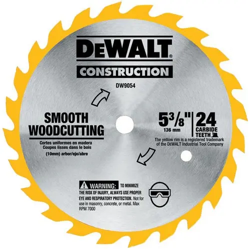 Dewalt Dw9052 5-3/8" 30-Tooth Non-Ferrous Metal Cutting Blade 1