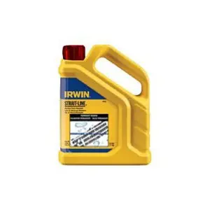 Irwin 4935525 Strait-Line Permanent Crimson Red Marking Chalk – 4-Pound Container 1