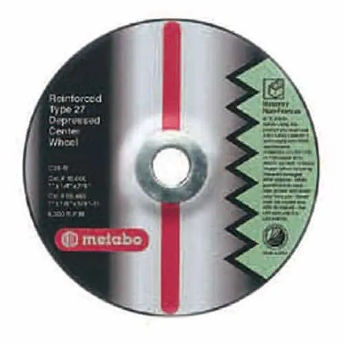 Metabo 655313000 6" × 1/8" × 5/8"-11 Thread Grinding Wheel — A30R Grade 1