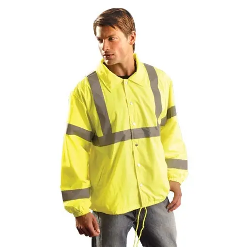 Occunomix Lux-Wbec-Ol Orange Windbreaker Safety Vest With Hi-Vis Trim 1