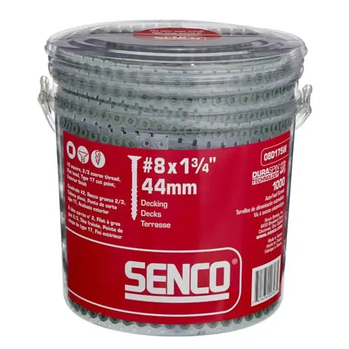 Senco 08D175W Exterior Wood-To-Wood Screws — Corrosion-Resistant Coated 1