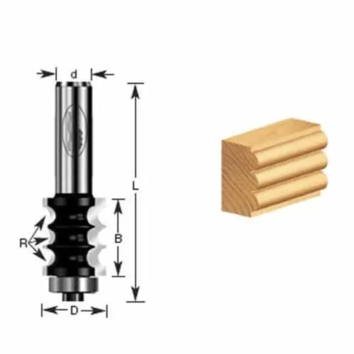 Timberline 390-40 Multi-Edge Forming Bit – Versatile Profile Router Cutter 1