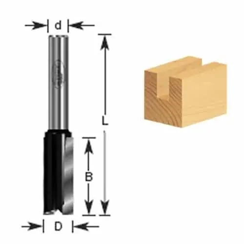 Timberline Router Bit – 3/8" Diameter, 1/4" Shank 1